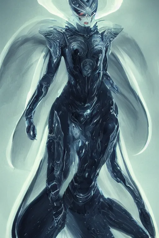 Image similar to a beautiful banshee called the quicksilver serpent, scifi, perfect face, futuristic, elegant cape, aura of light, glow, drakengard, concept art, decorations, sharp focus, inside a space ship, trending on artstation, hwang se - on, intricate, advanced technology, art by roman makarenko