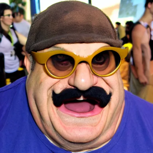 Image similar to Full-Cosplay Wario, played by Danny Devito, 2011 Comic-Con, blog-photo