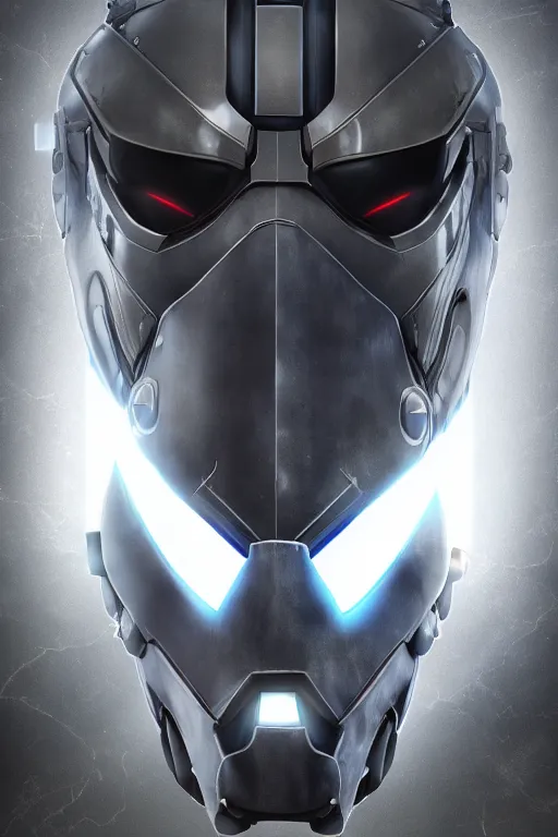 Image similar to cyber cyborg ninja mask helmet metal gear solid artic suit swat commando, global illumination ray tracing hdr fanart arstation by sung choi and eric pfeiffer and gabriel garza and casper konefal, a spectacular view cinematic rays of sunlight comic book illustration, by john kirby