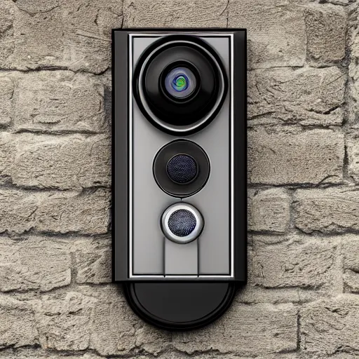 Prompt: ring doorbell footage of 2 1 savage, photo studio, professional photo, trending on artstation, hdr