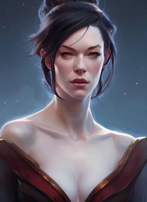 Prompt: stoya, portrait, art by artgerm and greg rutkowski and magali villeneuve, d & d, fantasy, highly detailed, portrait, digital painting, trending on artstation, concept art, sharp focus, illustration