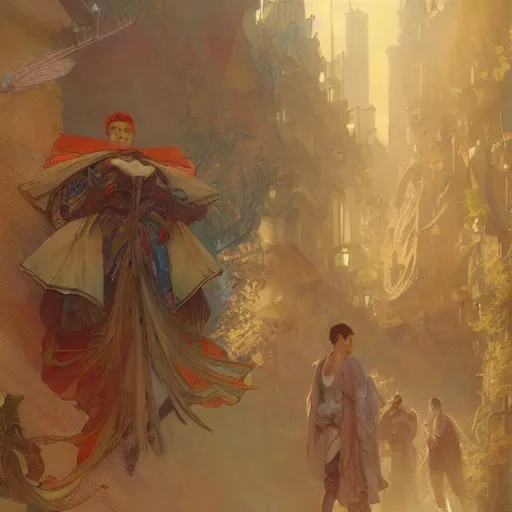 Image similar to Concept art, Beijing, 8k, alphonse mucha, james gurney, greg rutkowski, john howe, artstation