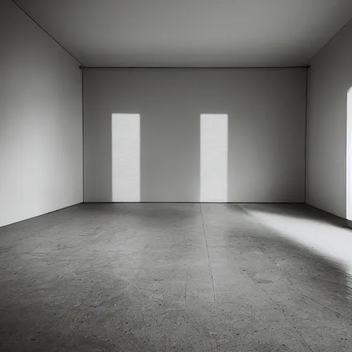 Image similar to empty rooms, liminal space, photography