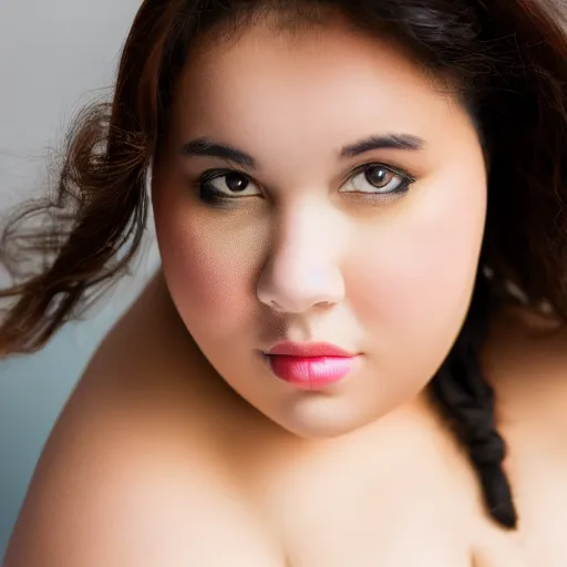 Prompt: etheral obese beauty photographed with x 1 d ii 5 0 c