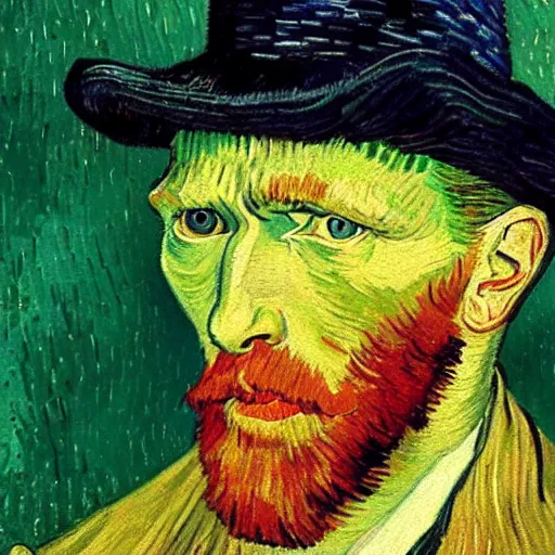 Prompt: high quality high detail painting by vincent van gogh, hd, portrait of a drunk, photorealistic lighting