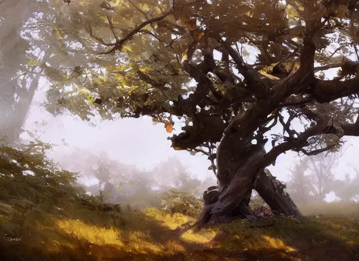 Prompt: oil painting of close up tree brach with leaves, art by anders zorn, wonderful masterpiece by greg rutkowski, beautiful cinematic light, american romanticism by greg manchess, creation by tyler edlin