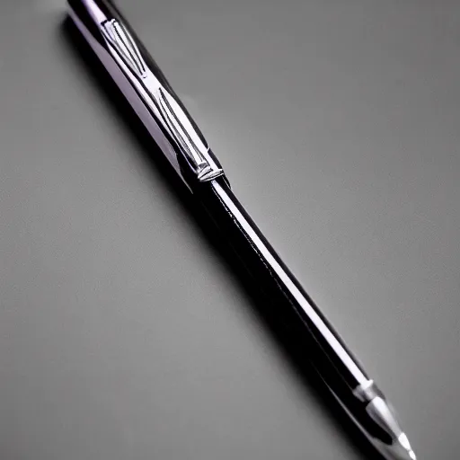 Prompt: a product photo of a ballpoint pen exacto knife by junji ito, ethereal eel
