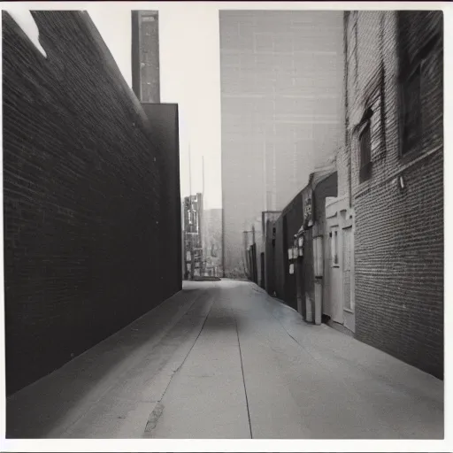 Prompt: polaroid 1979 Toronto alley