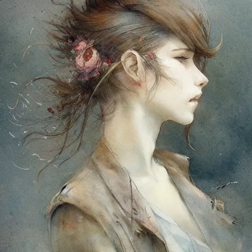 Image similar to ( ( ( ( ( dreaming. muted colors. ) ) ) ) ) by jean - baptiste monge!!!!!!!!!!!!!!!!!!!!!!!!!!!