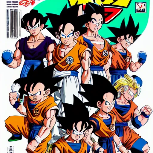 a character design of the anime dragon ball z by akira, Stable Diffusion