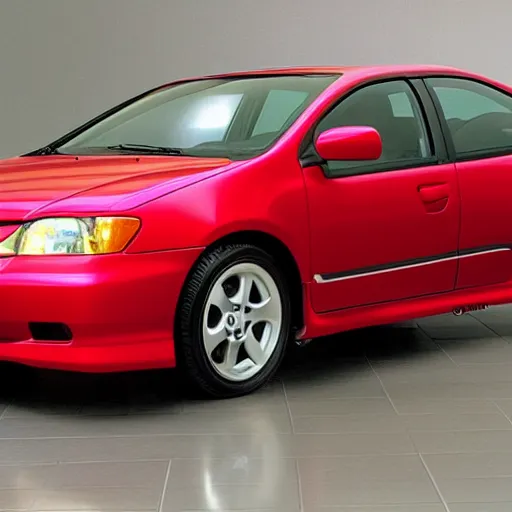 Prompt: 2 0 0 4 honda civic si, in a mall