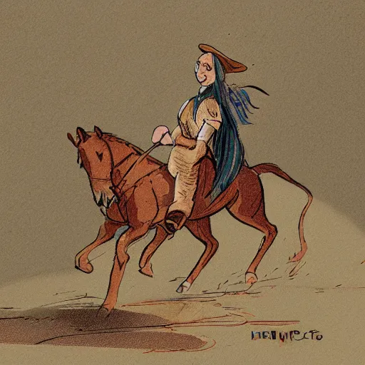 Image similar to illustration of a cat riding a horse. png