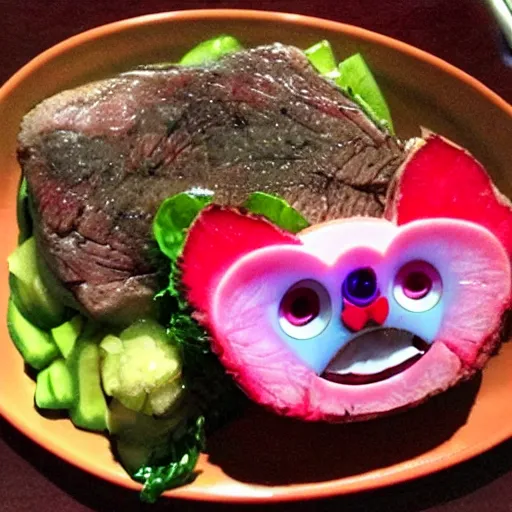 Prompt: Furby Steak