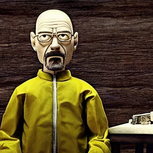 Prompt: A still of Walter White in the film Coraline, highly detailed, very detailed, extremely detailed, detailed, HD Quality, taken in the mid 2000s