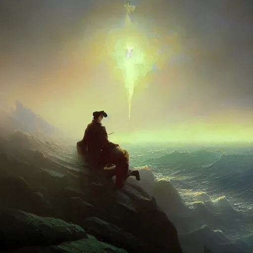 Prompt: poland guy drinking beer made by ivan aivazovsky, peter mohrbacher, greg rutkowski volumetric light effect broad light oil painting painting fantasy art style sci - fi art style realism premium prints available artwork unreal engine