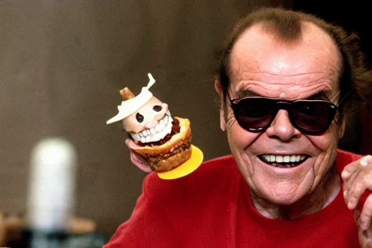 Prompt: Jack Nicholson Happy Meal