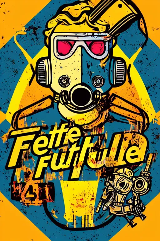 Image similar to fallout 7 6 retro futurist illustration art by butcher billy, sticker, colorful, illustration, highly detailed, simple, smooth and clean vector curves, no jagged lines, vector art, smooth andy warhol style