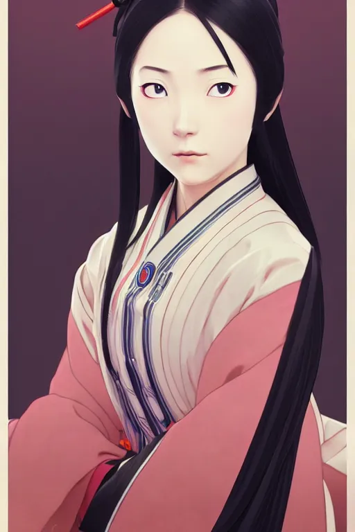 Image similar to A portrait of Kaguya Otsutsuki ~Rinne-Sharingan~ By UchihaClanAncestor, RPG Reference, art by ilya kuvshinov, artgerm, Alphonse mucha, and Greg Rutkowski, Trending on Artstation, octane render, Insanely Detailed, 8k, HD