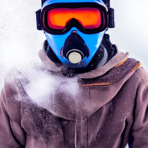 Image similar to mysterious figure with glowing dust as skin wearing ski goggles, steampunk