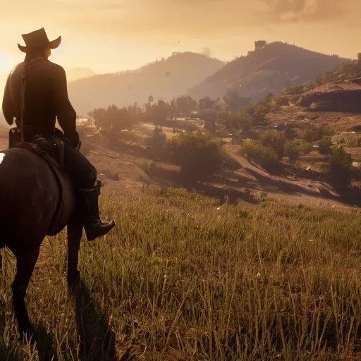 Image similar to a screenshot from red dead redemption 2 ( 2 0 1 8 )