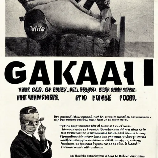 Image similar to advertisement for GAK