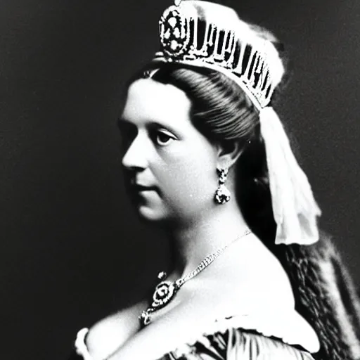 Image similar to photo of a beautiful and elegant 3 1 year old german queen, circa 1 8 6 5