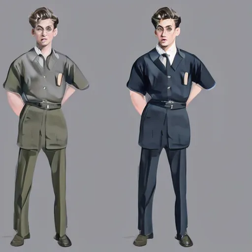 Prompt: a highly detailed epic cinematic concept art CG render digital painting artwork costume design: young James Dean as a well-kept neat perfect formal student in a 1950s USSR school uniform. By WLOP, Stanley Artgerm Lau, Ruan Jia and Fenghua Zhong, trending on ArtStation, made in Maya, Blender and Photoshop, octane render, excellent composition, cinematic atmosphere, dynamic dramatic cinematic lighting, aesthetic, very inspirational, arthouse