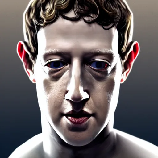 Image similar to mark zuckerberg as a lizard - man, realistic, disturbing, 4 k, artstation, very detailed