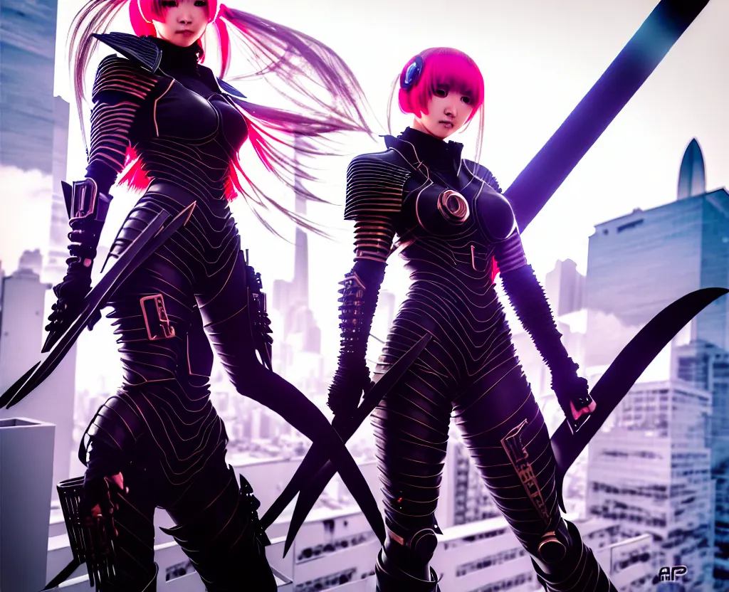 Image similar to portrait futuristic ninja gaiden armor girl, at future neon light hong kong rooftop, ssci - fi and fantasy, intricate and very very beautiful and elegant, highly detailed, digital painting, artstation, concept art, smooth and sharp focus, illustration, art by tan zi and ayanamikodon and alphonse mucha and wlop