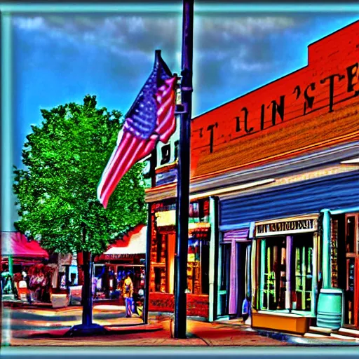 Image similar to Walton's five and dime, Bentonville Arkansas, digital art