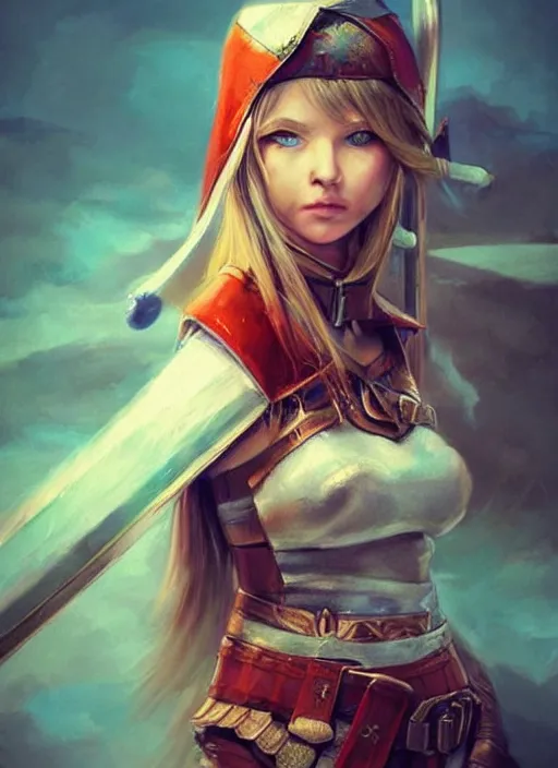 Prompt: hyper realistic painting, elf archer girl, elf armor, full body, rule of thirds, human proportion, good anatomy, beautiful face, conceptart, saturated colors, cinematic, artstation, pinterest, cgsociety