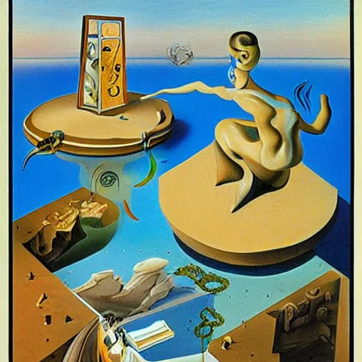 Image similar to isometric art by salvador dali