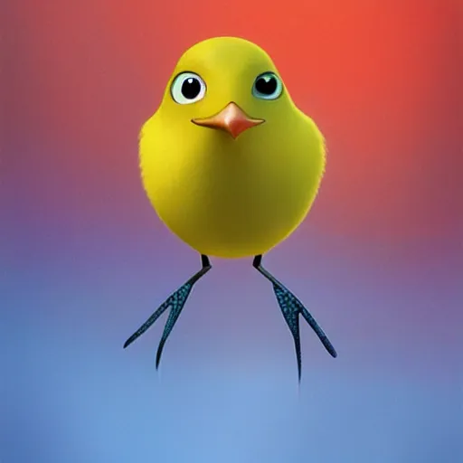 Image similar to bird by pixar style, cute, digital art, concept art, most winning awards