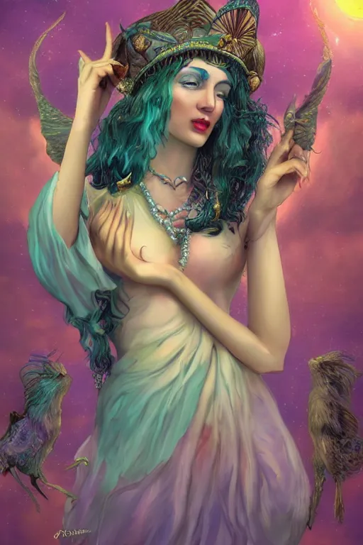 Image similar to The Goddess of Funny Dreams | fantasy art