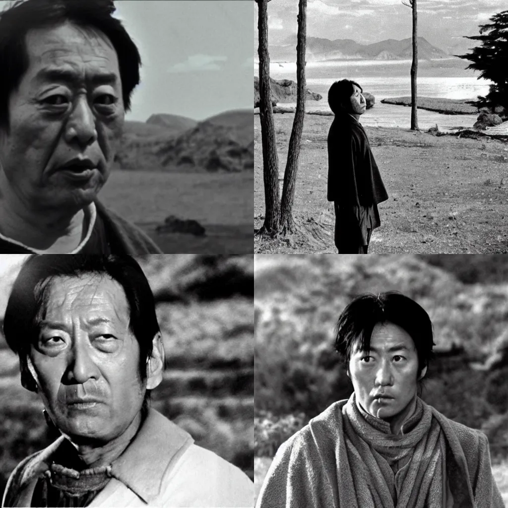 Prompt: a portrait of a character in a scenic environment by Akira Kurosawa