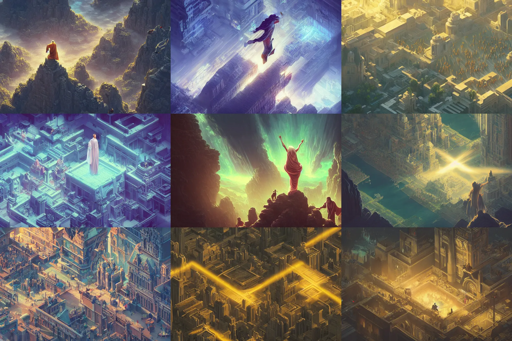 Prompt: isometric drawing style, the rapture, believers ascend into heaven to meet Jesus Christ, intricate, epic lighting, cinematic composition, hyper realistic, 8k resolution, unreal engine 5, by Artgerm, tooth wu, dan mumford, beeple, wlop, rossdraws, James Jean, Andrei Riabovitchev, Marc Simonetti, yoshitaka Amano, Artstation