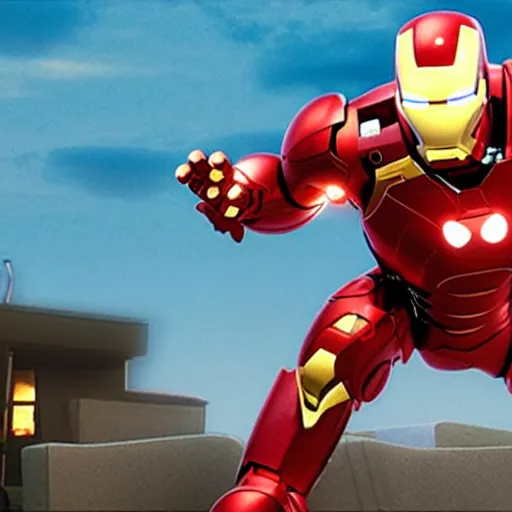 Prompt: <photo hd trending>((danny devito)) as ((ironman)) in ((pixar movie))</photo>