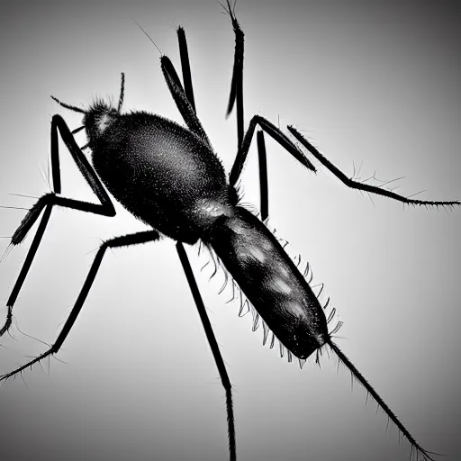 Image similar to mosquito in electron micrograph