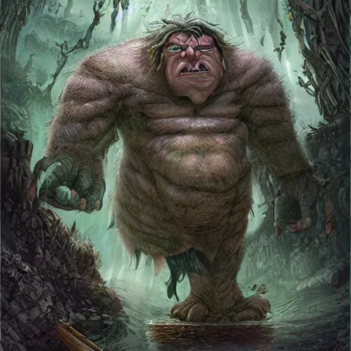 Image similar to a gigantic troll by brian ground