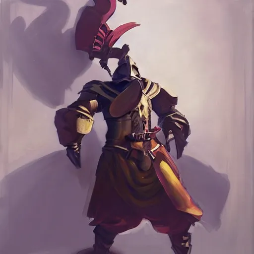 Prompt: greg manchess portrait painting of partially armored knave of hearts from alice in wonderland as overwatch character, medium shot, asymmetrical, profile picture, organic painting, sunny day, matte painting, bold shapes, hard edges, street art, trending on artstation, by huang guangjian, gil elvgren, ruan jia, randy vargas, greg rutkowski