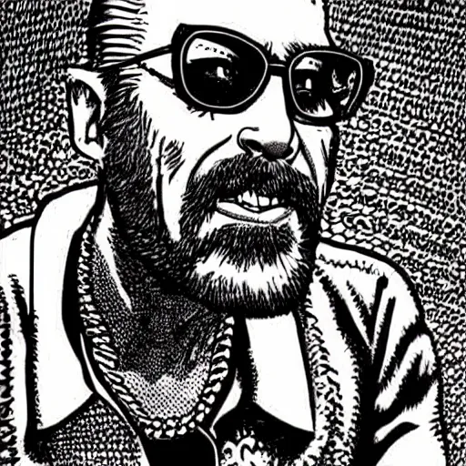 Prompt: GG Allin portrait illustration by Robert Crumb