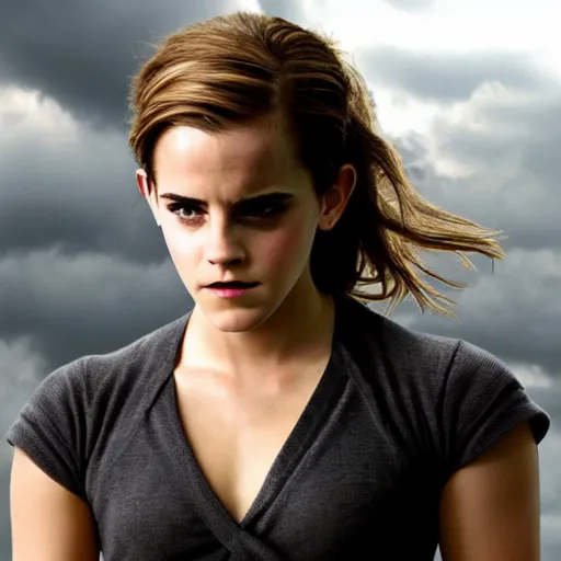 Prompt: emma watson as hulk