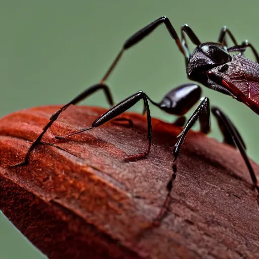 Prompt: a ant mantis hybrid, close up ( sony a 7 r iv, symmetric balance, polarizing filter, photolab, lightroom, 4 k, dolby vision, photography award )