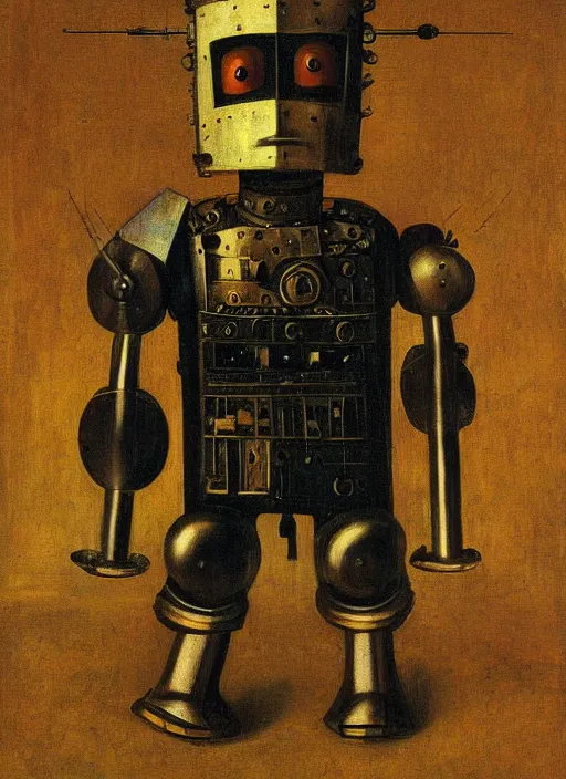 Image similar to warrior robot by Jan van Eyck