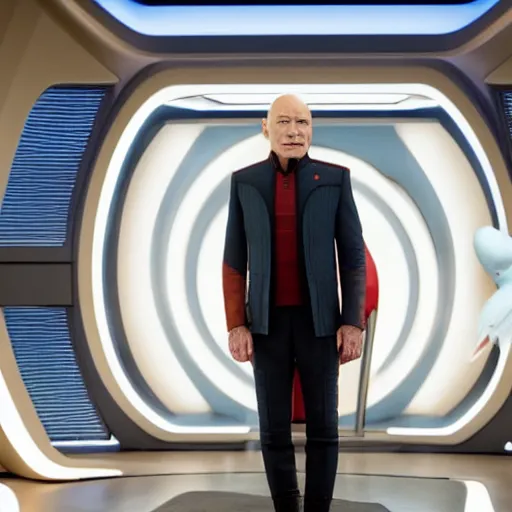 Image similar to Patrick Stewart in The Orville (2017)