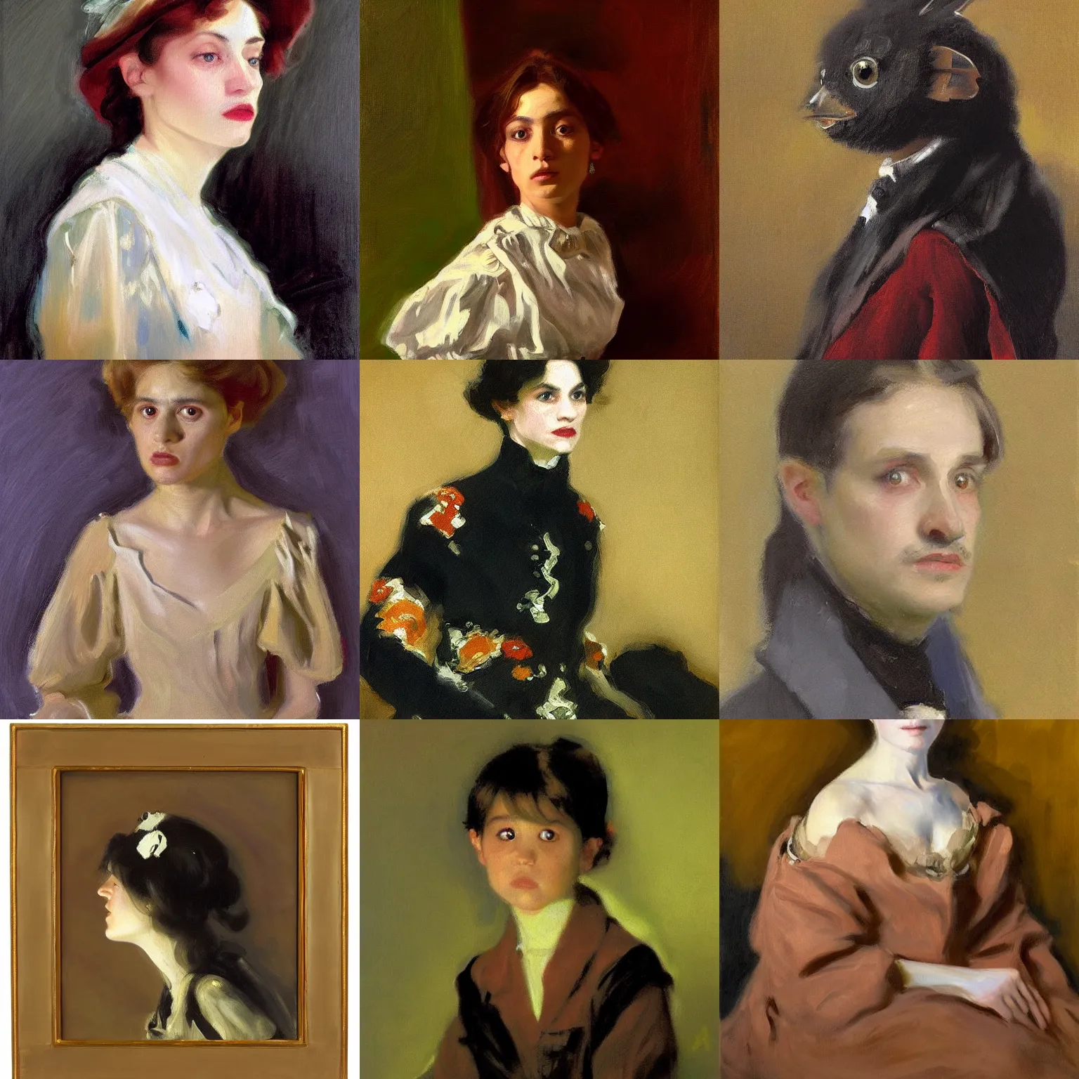 Prompt: portrait of eepersip, hyperrealistic, in the style of john singer sargent, oil painting