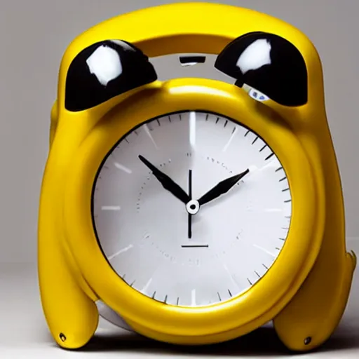 Image similar to an alarm clock that looks like a banana,