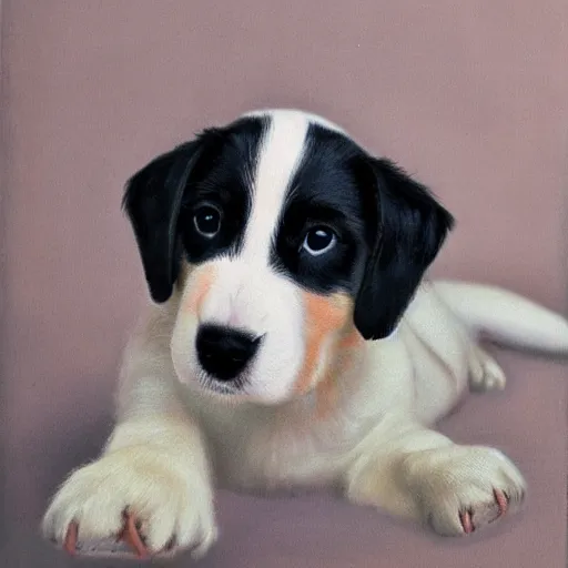 Prompt: of an adorable portrait of a cute puppy