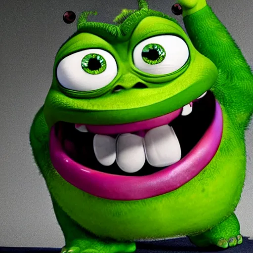 shrek and mike wazowski meme | Sticker