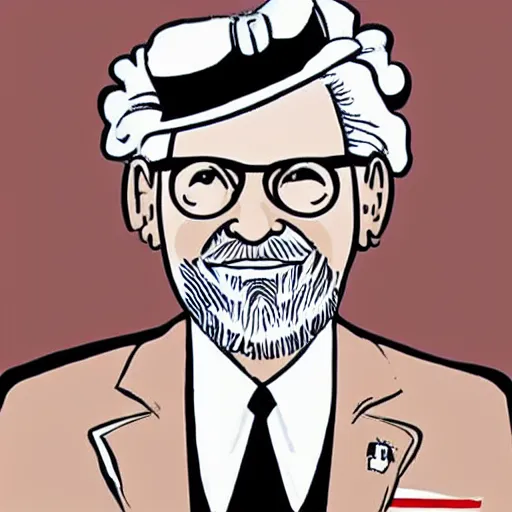 Image similar to “colonel sanders”